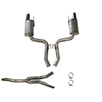 JBA 15-20 Ford Mustang EcoBoost 2.3L 409SS Dual Rear Exit Cat-Back Exhaust 40-2648