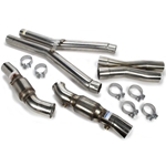 Exhaust X-Pipe, 3 in Diameter, Catted, Stainless, Natural, GM LS-Series, Chevy Corvette 2009-13, Each 21603211