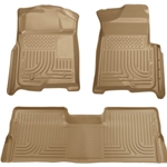 Husky Liners 09-12 Ford F-150 Super Cab WeatherBeater Combo Tan Floor Liners 98343