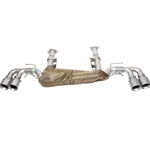 SOUL 20+ Chevrolet C8 Corvette Performance Rear Exhaust - 4in Straight Cut Tips - Brushed CHEV.C8.ES.SWT.BR