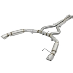 aFe MACHForce XP 3in Aggressive Toned Cat-Back Exhausts w/ Polished Tips 15-17 Ford Mustang V6/V8 49-33088-P