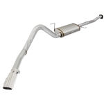 aFe MACHForce XP Exhaust 3in-3.5in SS Single Side Ext CB w/ Polished Tips 15 Ford F150 V8 5.0L CC/SB 49-43073-P
