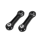 BMR 15-17 S550 Mustang Rear Lower Control Arms Vertical Link (Delrin/Bearing) - Black TCA046