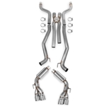 Hooker 2012-2014 Camaro SS 6.2L- V8 304SS 3" Cat-Back Exhaust System + X-Pipe (Quad Tips) with mufflers 70501301-RHKR