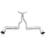 Stainless Works 10-15 Camaro 6.2L 3in Dual Chambered Catback System X-Pipe Factory Connect CA11CB