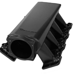 Holley Hi-Ram Fabricated Intake Manifold LS3/L92 92mm Throttle Body opening Fuel Rail Kit Black Sniper logo 822032