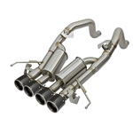aFe MACHForce XP 3in -2 1/2in Axle Back SS Exhaust w/Carbon Fiber Tips 14-17 Chevy Corvette V8 6.2L 49-34056-C