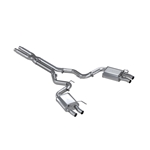 MBRP 16-20 Ford GT350/GT350R Dual Quad Split Rear Outlet 3in Cat Back T304 Exhaust S7201304
