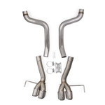 HOOKER BLACKHEART AXLE-BACK EXHAUST SYSTEM 2015-2019 C7 Corvette Z06 3 inch 304 Stainless Steel Axle-Back without Mufflers 70401327-RHKR