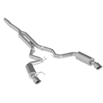MBRP 15-18 Ford Mustang EcoBoost 2.3L T409 3in Cat Back Dual Split Rear Exit (Street Version) S7274409