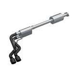 MBRP 2021+ Ford F150 Black Coated Dual Pre-Axle (Street Profile) 2.5in OD Tips 3in Cat Back Exhaust S5219BLK