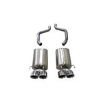 Corsa 09-13 Chevrolet Corvette (C6) 6.2L Polished Xtreme Axle-Back Exhaust w/4.5in Tips 21012
