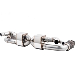 AWE Tuning Porsche 991.2 Turbo Performance Exhaust and High-Flow Cat Sections - For OE Tips 3015-41002