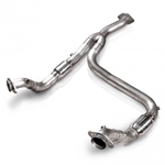 Stainless Works 2011-14 F-150 3.5L 3in Downpipe High-Flow Cats Y-Pipe Factory Connection FTECODPCAT