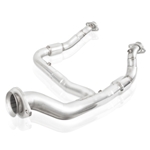 Stainless Works 15-18 F-150 3.5L Downpipe 3in High-Flow Cats Y-Pipe Factory Connection FT16ECODPCAT