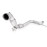Stainless Works 2015-16 Mustang Downpipe 3in High-Flow Cats Factory Connection M15EDPCAT
