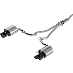 Borla 19-20 Ford Mustang Ecoboost 2.3L 2.25in S-type Exhaust w/ Valves - Black Chrome Tips 140827BC