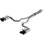 Borla 2020 Ford GT500 5.2L AT 3in ATAK CatBack Exhaust w/ Black Chrome Tips 140837BC