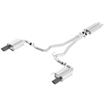 Borla Touring Cat-Back 15 Ford Mustang GT 5.0L V8 MT/AT 2.5in pipe Black 4in tip 140589BC