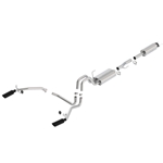 Borla 11-14 Ford F-150 5.0L Stainless Steel S-Type Catback Exhaust - 4in Tips Single Split Rear Exit 140416BC
