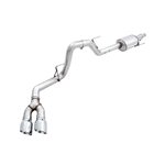 AWE Tuning 2015+ Ford F-150 0FG Single Exit Performance Exhaust System w/4.5in Chrome Silver Tips 3015-22066