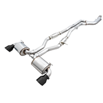 AWE 2020 Toyota Supra A90 Track Edition Exhaust - 5in Diamond Black Tips 3015-33130