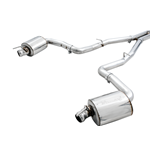 AWE Tuning 2015+ Dodge Challenger 6.4L/6.2L Non-Resonated Touring Edition Exhaust - Use Stock Tips 3020-11028