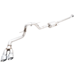 AWE 0FG 21+ Ford F150 Dual Side Exit Cat-Back Exhaust- 4.5in Chrome Silver Tips 3015-22067
