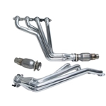 BBK 10-15 Camaro LS3 L99 Long Tube Exhaust Headers With Converters - 1-3/4 Chrome 4021