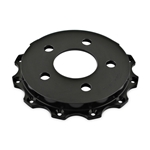 DBA 11-13 Ford Mustang GT 5.0L (V8) 5000 Series Slotted Front Replacement Rotor Hat 52124.2BLK