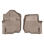 WeatherTech 2015+ Ford F-150 Supercab/Supercrew Front FloorLiner - Tan w/ First Row Bucket Seats 456971
