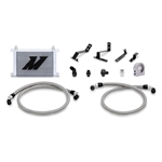 Mishimoto 2016+ Chevy Camaro Oil Cooler Kit w/ Thermostat - Silver MMOC-CAM8-16TSL