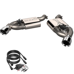QTP 16-18 Chevrolet Camaro SS 6.2L 304SS Screamer Axle Back Exhaust w/4.5in Dual Tips 400116