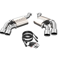 QTP 16-18 Chevrolet Camaro SS 6.2L 304SS Screamer Axle Back Exhaust w/4in Quad Tips 400117