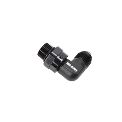 Snow -8 ORB to -8AN 90 Degree Swivel Fitting (Black) SNF-60889