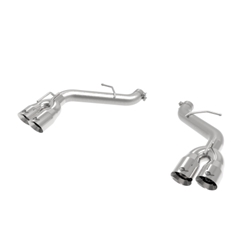 aFe POWER MACH Force-Xp 3in Axle-Back Exhaust 16-20 Chevy Camaro SS V8 6.2L w/o Mufflers - Polished 49-44119NM-P