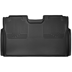 Husky Liners 15-17 Ford F-150 SuperCrew X-Act Contour Black 2nd Seat Floor Liners (Full Coverage) 53491