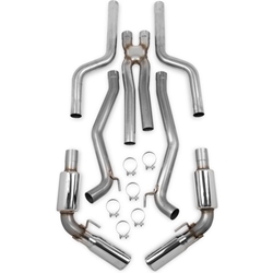 2010-2013 Camaro SS 6.2L- V8 304SS 3" Header-Back Full exhaust (Race Only) kit + X-Pipe (with mufflers) for use with Long Tube Headers 70501308-RHKR