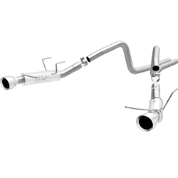 MagnaFlow 2014 Ford Mustang V6 3.7L Comp Series Dual Split Rear Polished Stainless C/B Perf Exhaust 15245