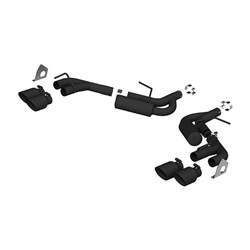 MBRP 16-19 Chevrolet Camaro V6 2.5in BLK NPP Dual Axle Back Exhaust w/ 4in Quad Dual Wall Tips S7039BLK