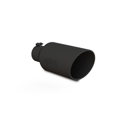 MBRP Universal Exhaust Tip 7in O.D. Rolled End 4in Inlet 18in Length - Black T5126BLK