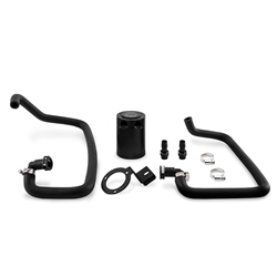 Mishimoto 2015+ Ford Mustang EcoBoost Baffled Oil Catch Can Kit - Black MMBCC-MUS4-15PBE