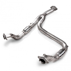 Stainless Works 2011-14 F-150 3.5L 3in Downpipe High-Flow Cats Y-Pipe Factory Connection FTECODPCAT