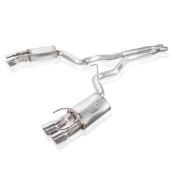 Stainless Works 18+ Ford Mustang GT Redline Cat-Back Performance Connect X-Pipe w/ Active Valves M18CBXPCV
