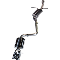 AWE Tuning 09-14 Volkswagen Jetta Mk6 1.4T Touring Edition Exhaust - Chrome Silver Tips 3015-22064