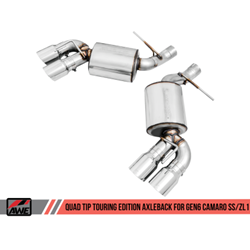 AWE Tuning 16-19 Chevrolet Camaro SS Axle-back Exhaust - Touring Edition (Quad Chrome Silver Tips) 3015-42093