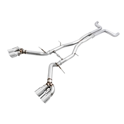 AWE Tuning 16-19 Chevy Camaro SS Resonated Cat-Back Exhaust -Track Edition (Quad Chrome Silver Tips) 3015-42090