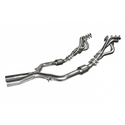 Kooks 05-10 Ford Mustang GT Manual 1 5/8in x 2 1/2in SS Long Tube Headers and OEM Catted SS X Pipe 1131H020