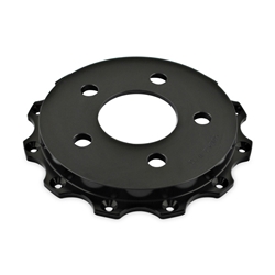 DBA 11-13 Ford Mustang GT 5.0L (V8) 5000 Series Slotted Front Replacement Rotor Hat 52124.2BLK